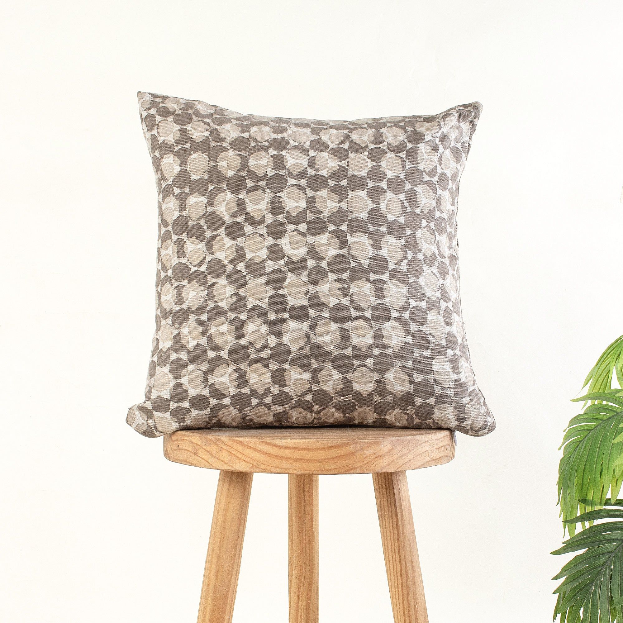 Handmade Kashish Print Cotton Canvas Cushion Cover